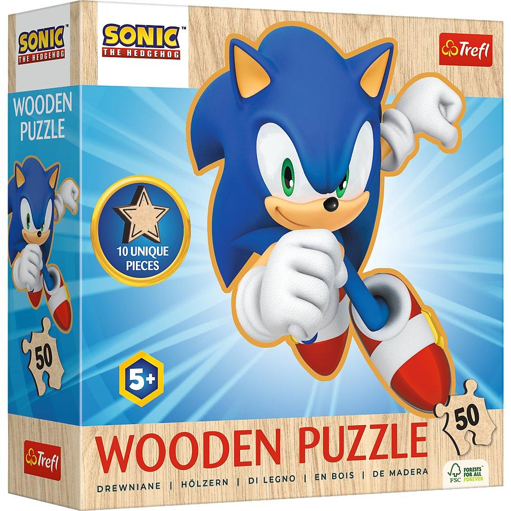 trefl wooden puzzle sonic the hedgehog 50 pieces