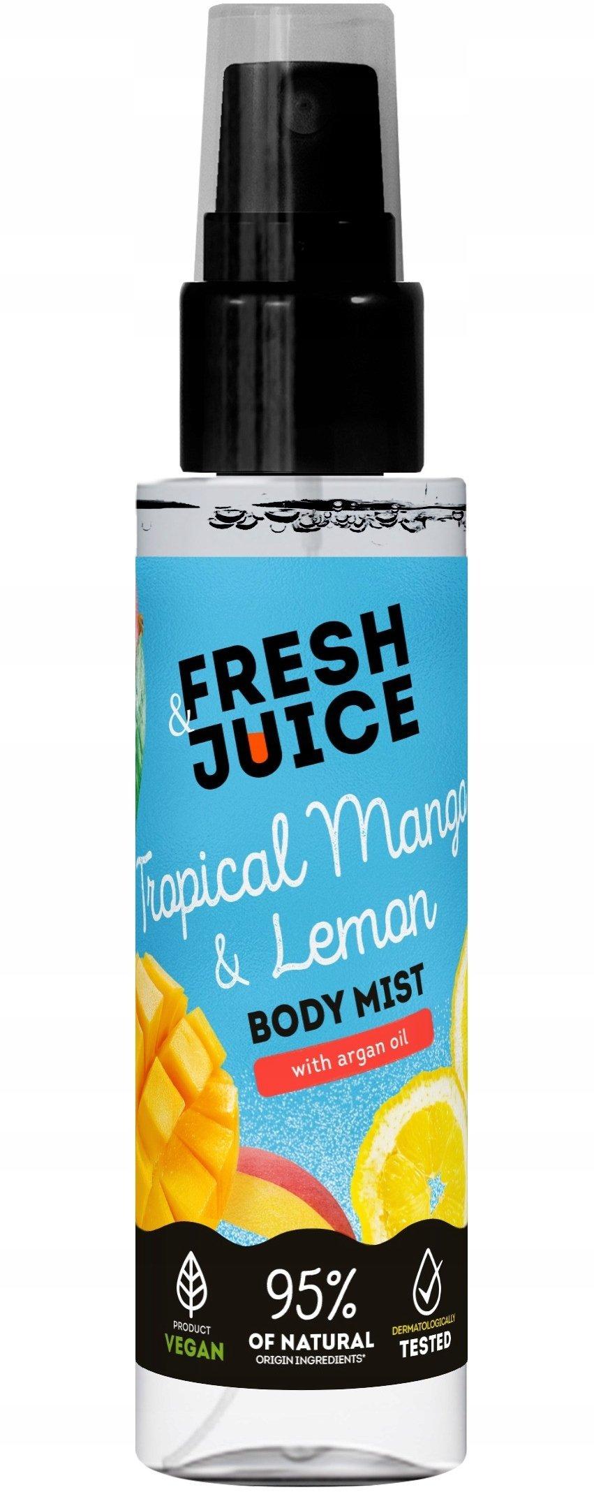 fresh juice body mist tropical mango and lemon 150 ml