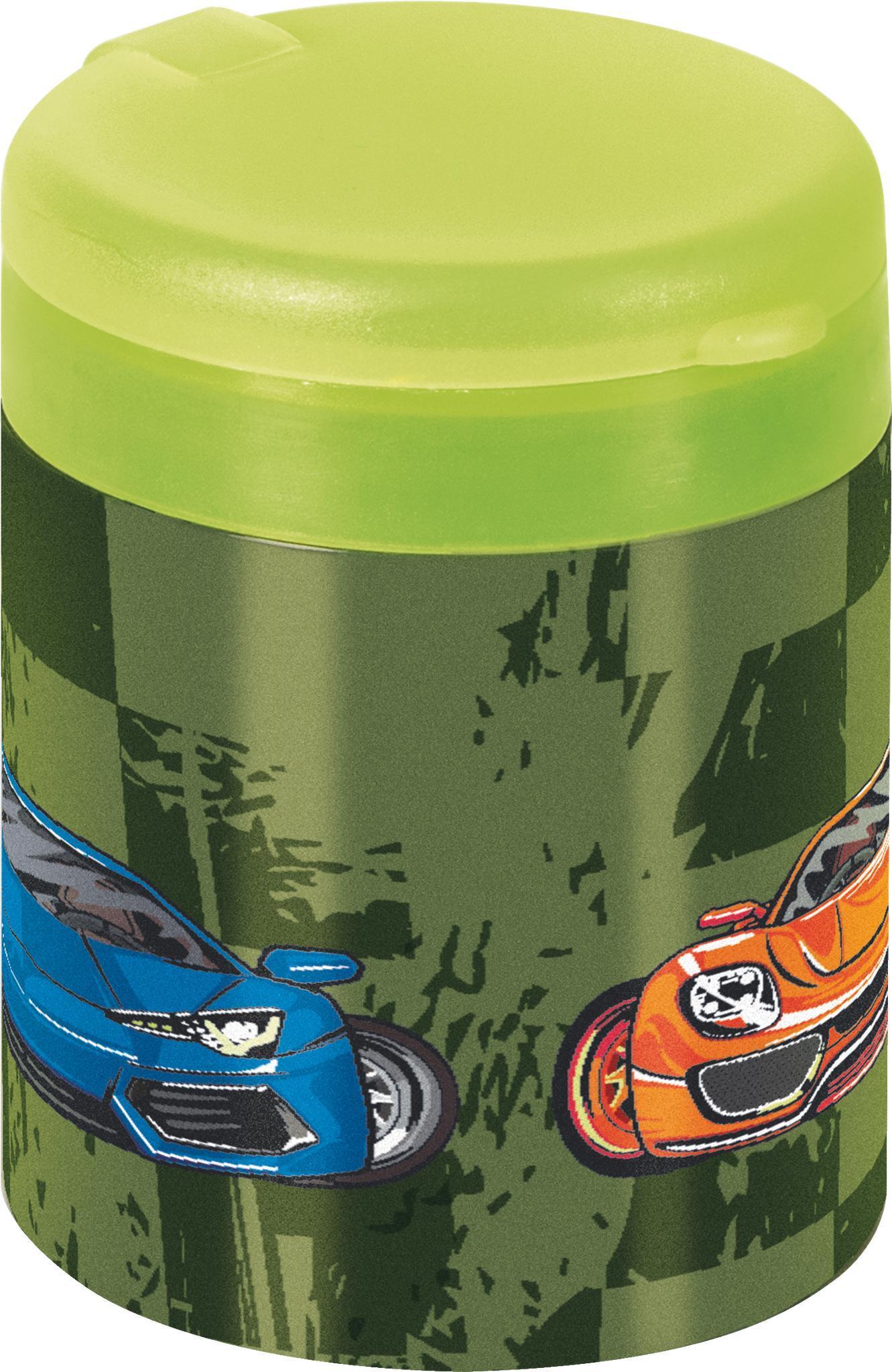 fast wheels pencil sharpener double metal green