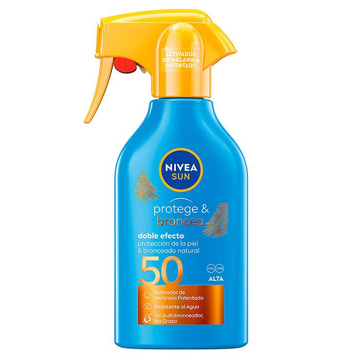 nivea sunscreen spray protege & broncea spf50 250ml