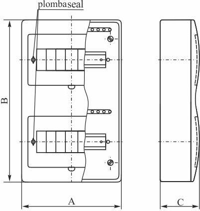 elektro-plast modular switchboard rn-24/b fala 2x12 ip40