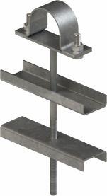 alpar pipe holder fi 75mm offset l200 m10