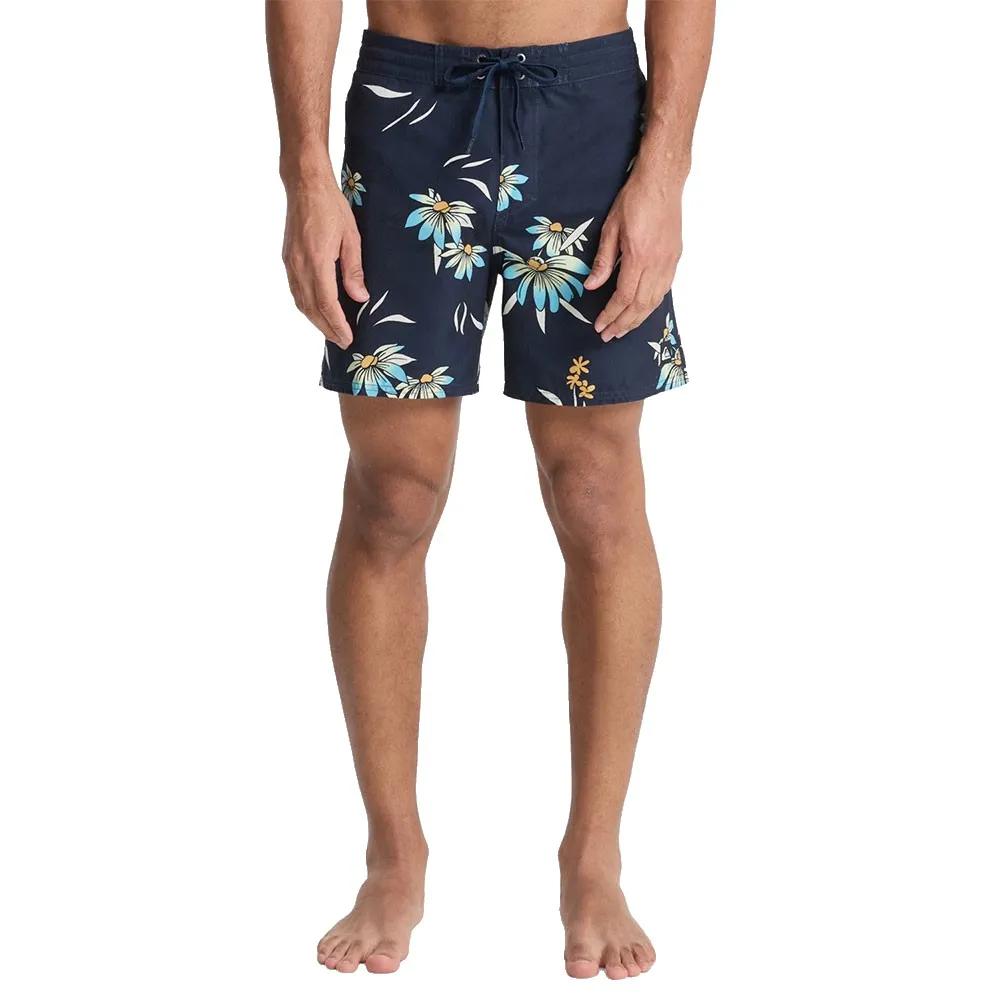 quiksilver swim shorts everyday half jam 16 inch blue