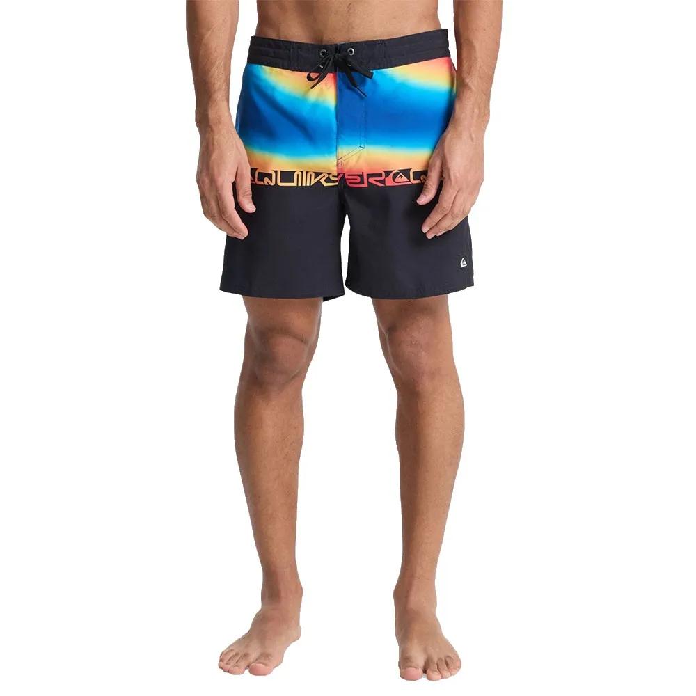 quiksilver swimming shorts everyday half jam 16 inch black 31