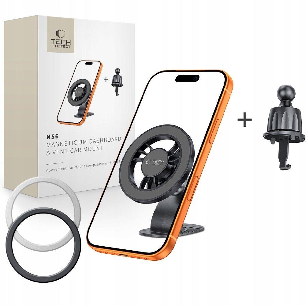 tech-protect car mount n56 magnetic magsafe black