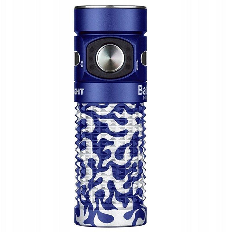 olight flashlight baton 4 blue phantom 1300 lumens