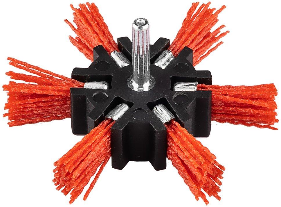 graphite wire brush nylon disc 100mm 6mm shank