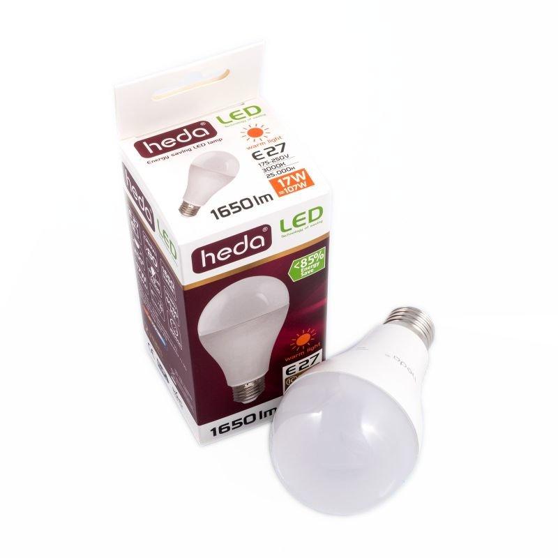 heda led bulb a65 e27 17w 1650lm