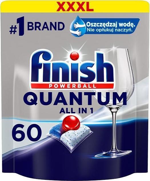 finish dishwasher tablets quantum all-in-1 60 pack