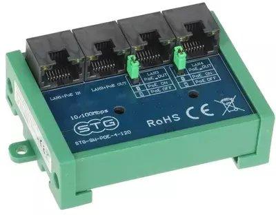 stg network switch extender sw-poe-4-120 4 port