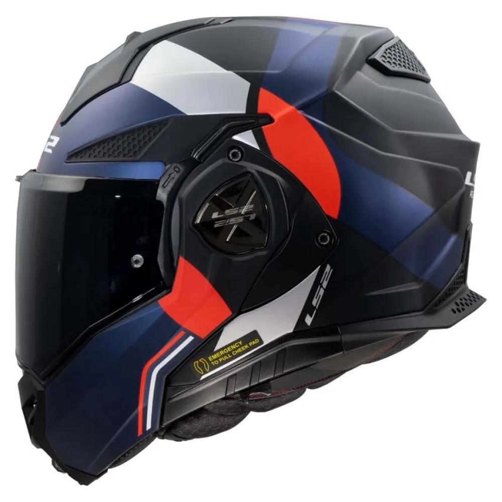 ls2 modular helmet ff901 advant x ultra black l