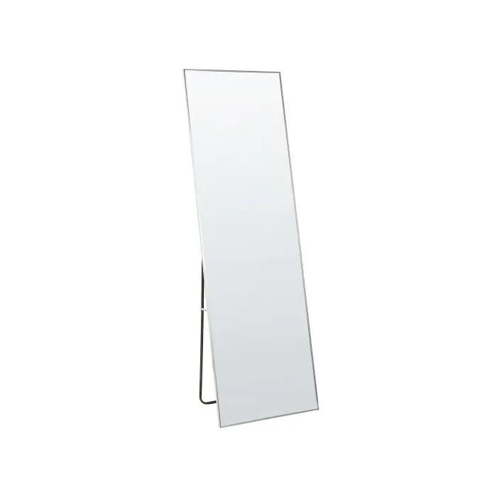 beliani full-length mirror beauvais silver 50x156cm