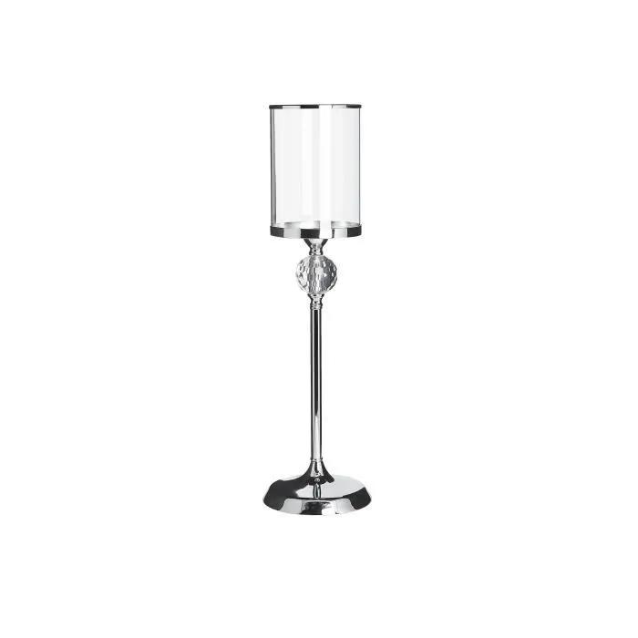 beliani candle holder cotui silver 58 cm