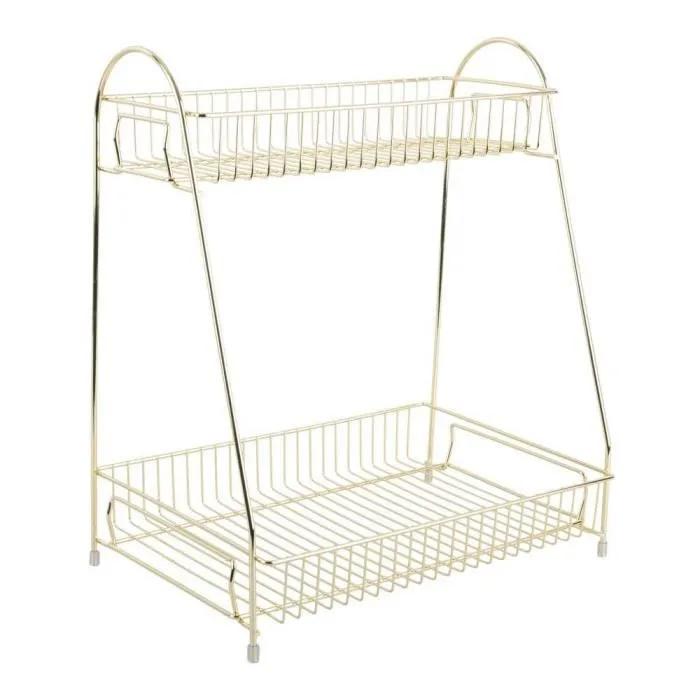 tidy shelf metal 30x20x34.5cm gold
