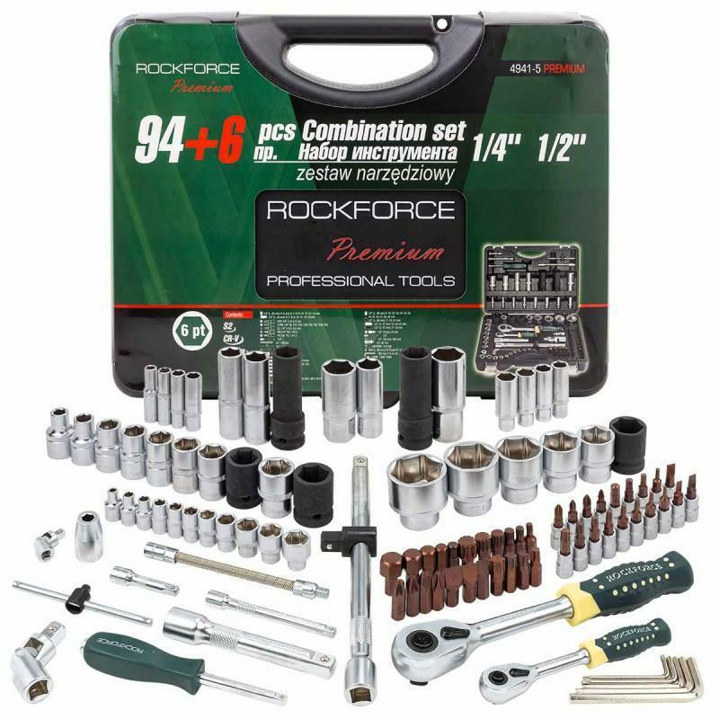 rockforce toolkit 94 pieces 1/2'' 1/4''