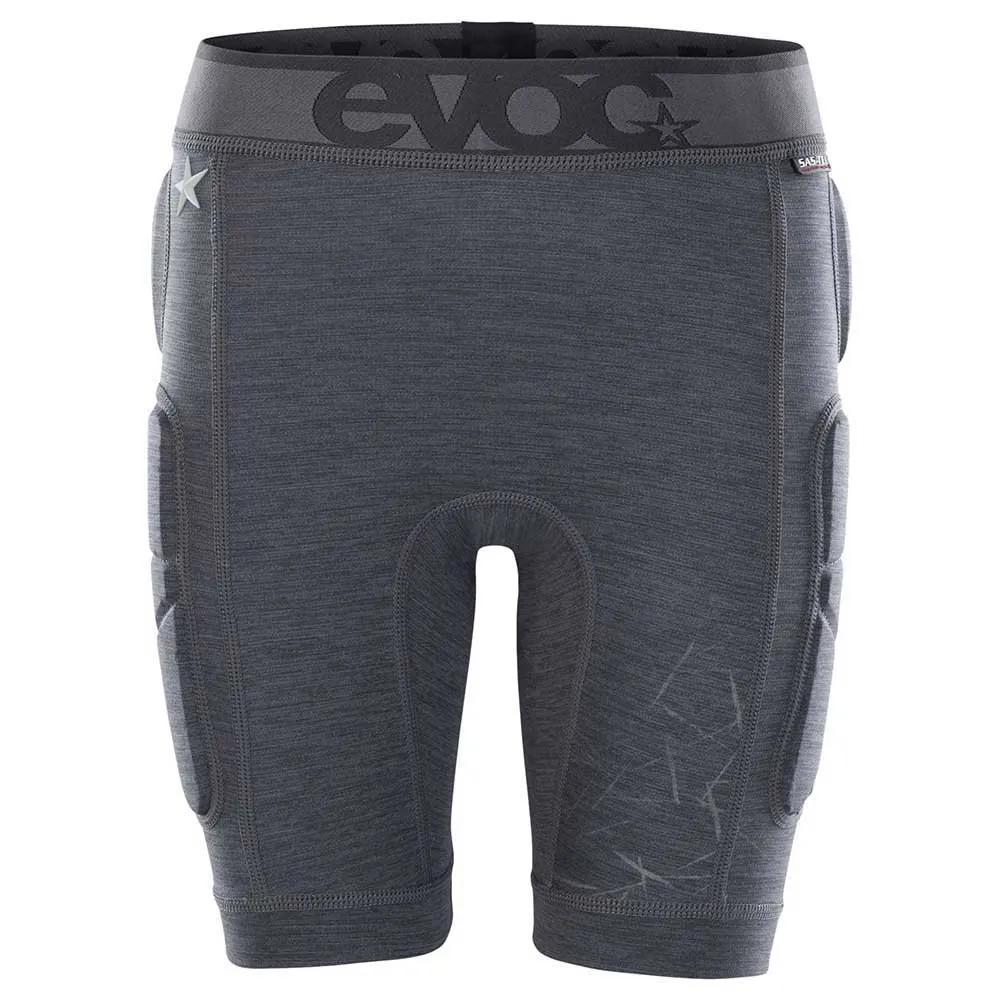 evoc protective shorts crash pants kids jm carbon grey