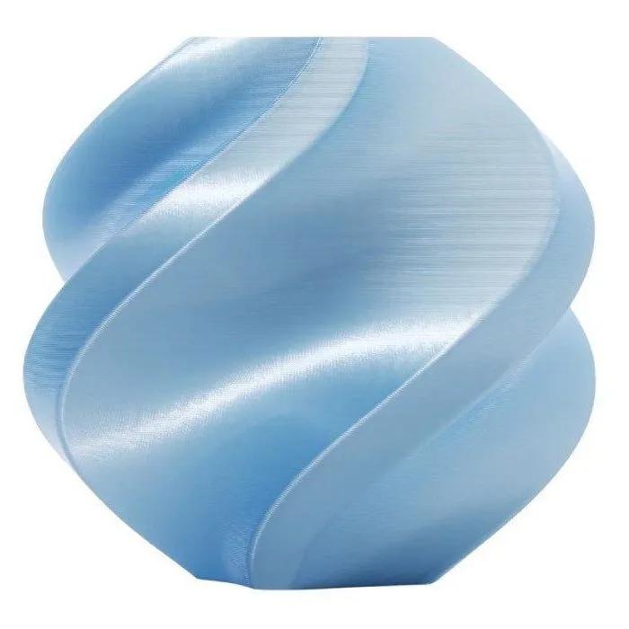 bambu lab 3d printer filament pla silk+ baby blue 1kg