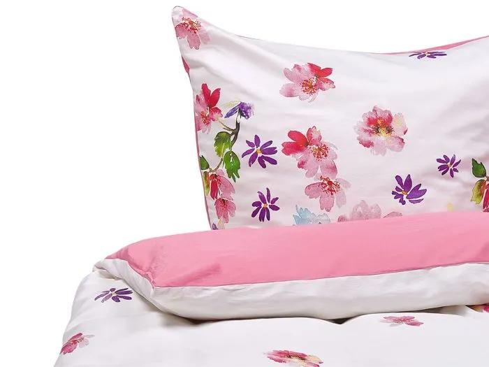 beliani duvet cover set larynhill 155x220 cm cotton