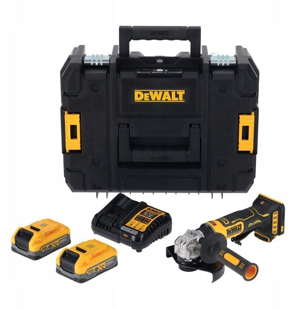 dewalt cordless angle grinder dcg404s2t-qw 125mm 2x3.5ah