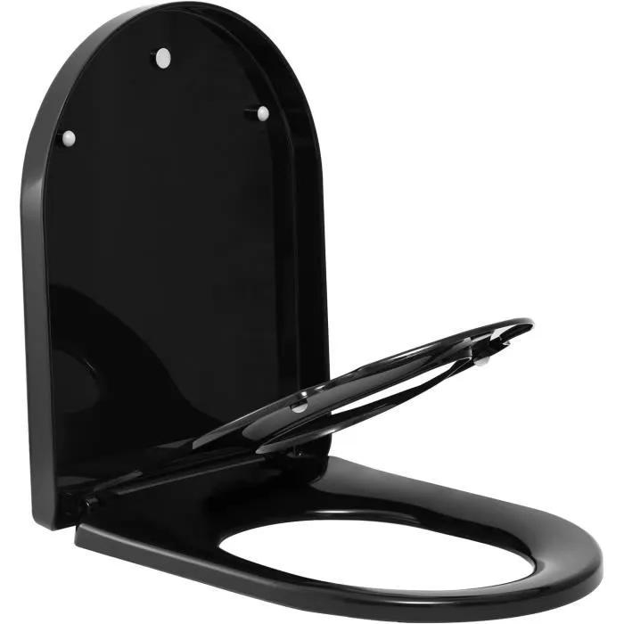 woltu toilet seat 2 in 1 soft close black