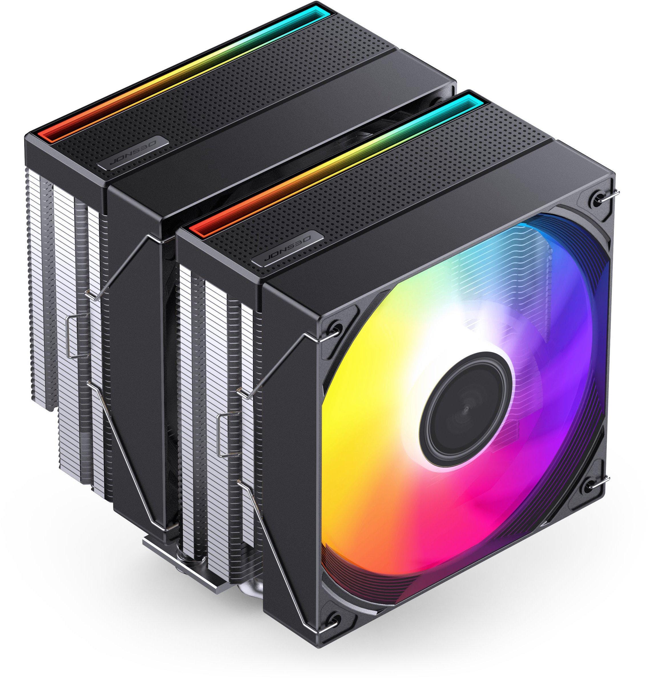 jonsbo cpu cooler cb80 dual tower 260w 2x120mm rgb
