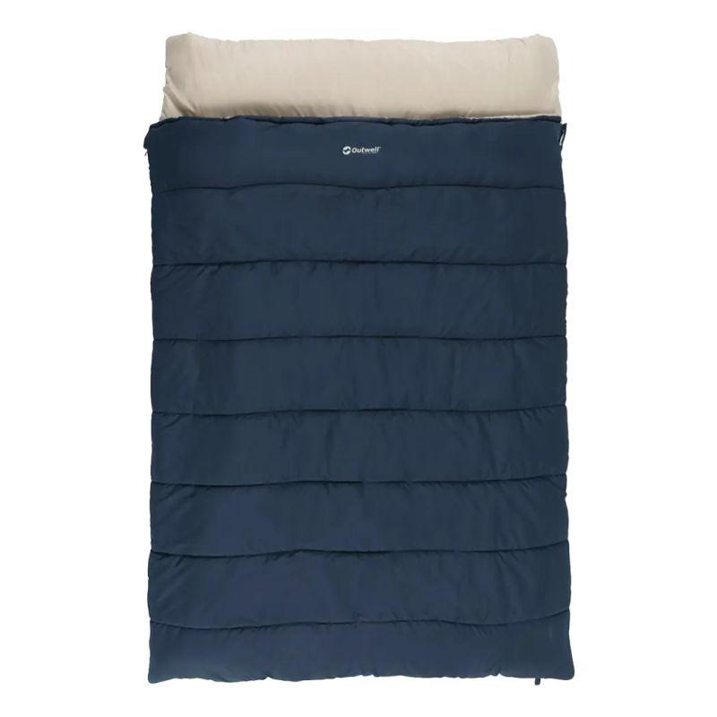 outwell sleeping bag contour lux double -22c 2 persons