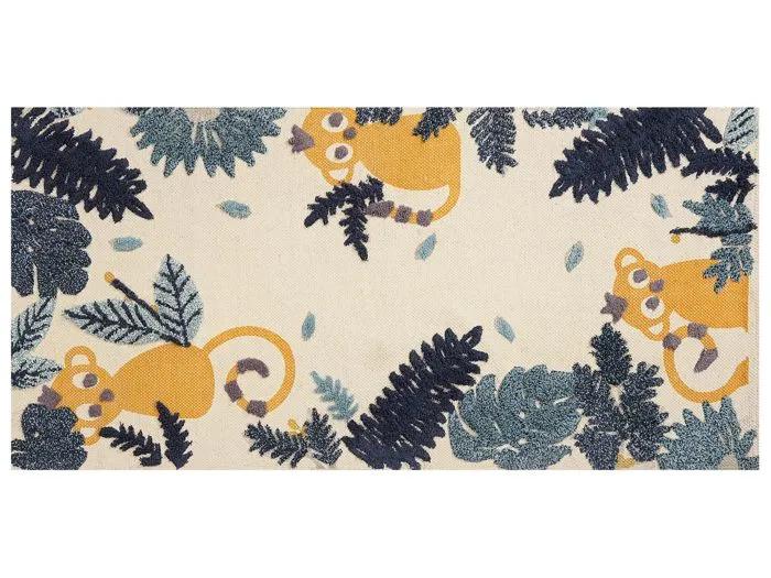 naibos children's carpet animal print multicolor 80x150cm