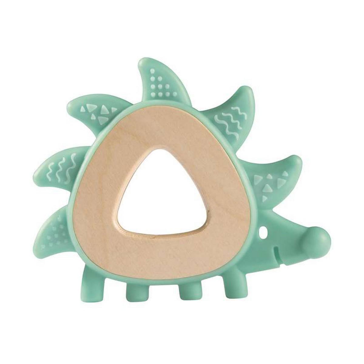 hape teething toy hedgehog mint 14.5x11.5x1.5cm