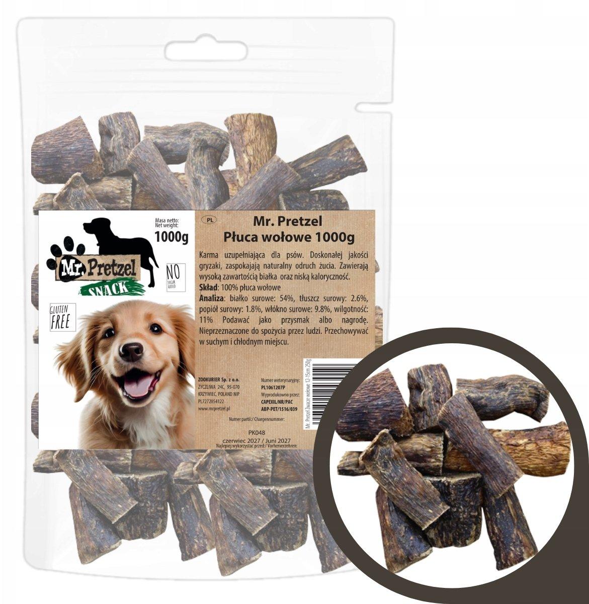 mr bandit dog treats beef lungs 250g
