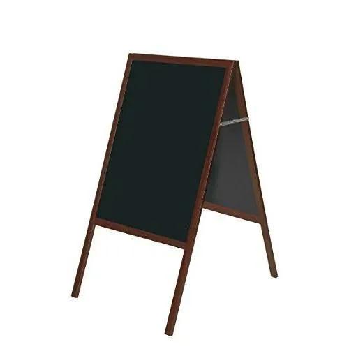 bi-office a-frame chalkboard 45x90cm cherry wood