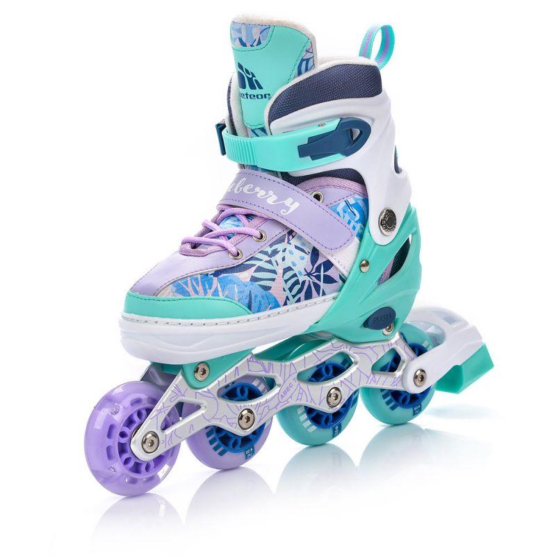 meteor inline skates 4in1 blueberry s 30-33