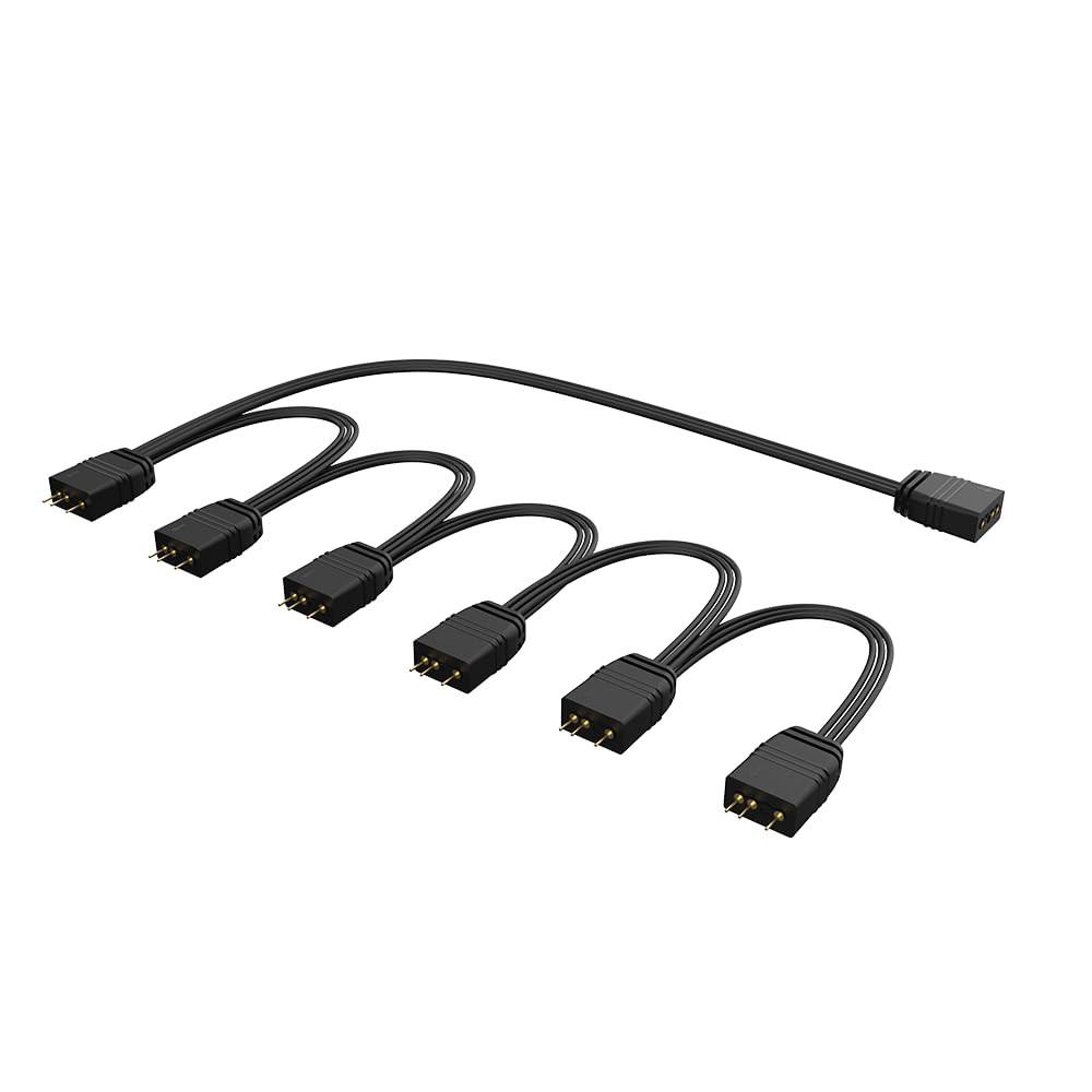 akasa rgb splitter cable ak-cbld13-85bk 0.85m