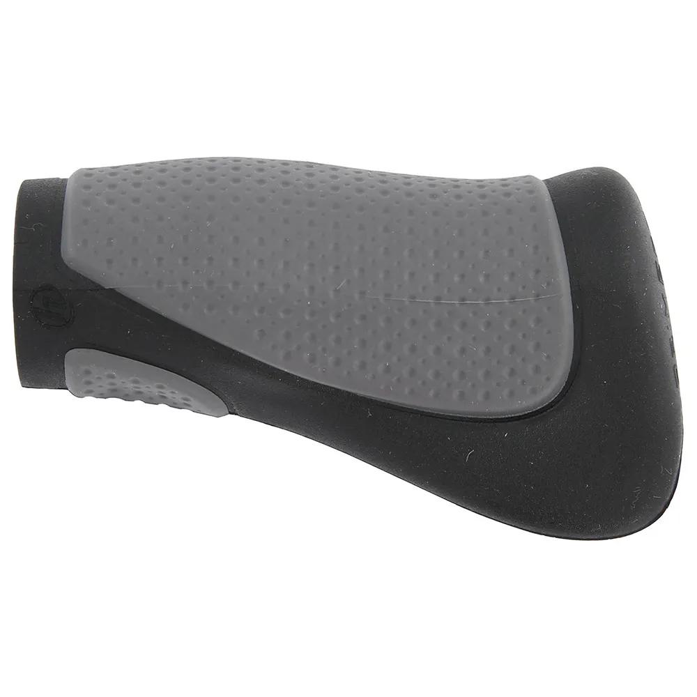 herrmans bicycle handlebar grips primergo dual density 90mm right grey/black