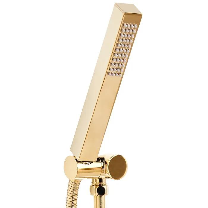 beliani shower head yarari brass gold