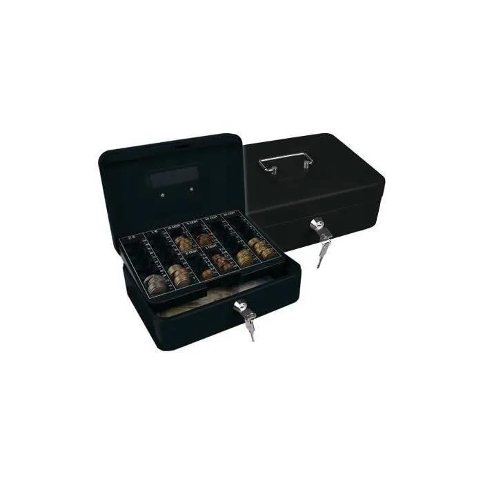 q-connect cash box 10 inch black 16 units