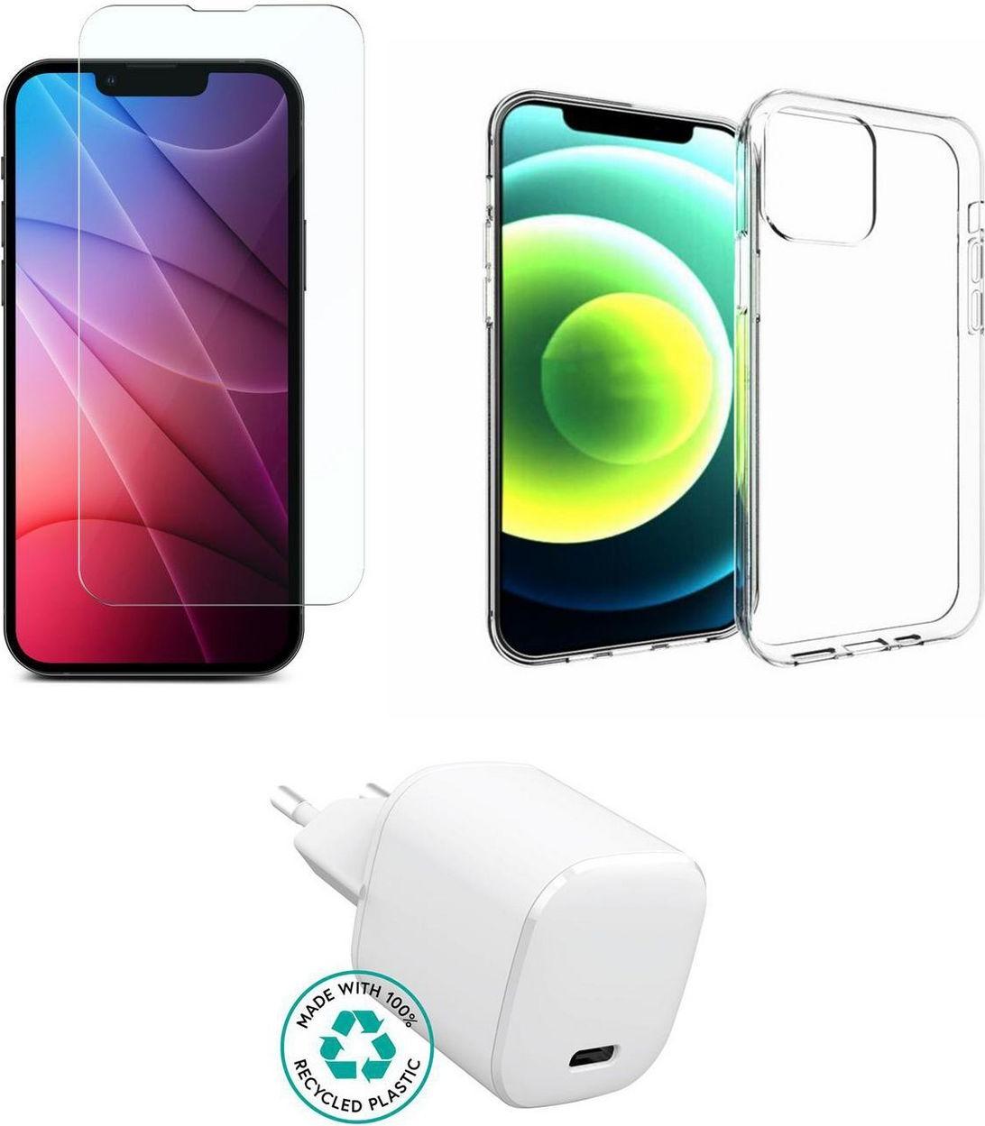 estuff accessory kit iphone 17 charger case glass