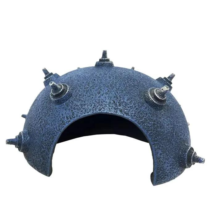 aqua della aquarium decoration mine blue 18x15x9cm