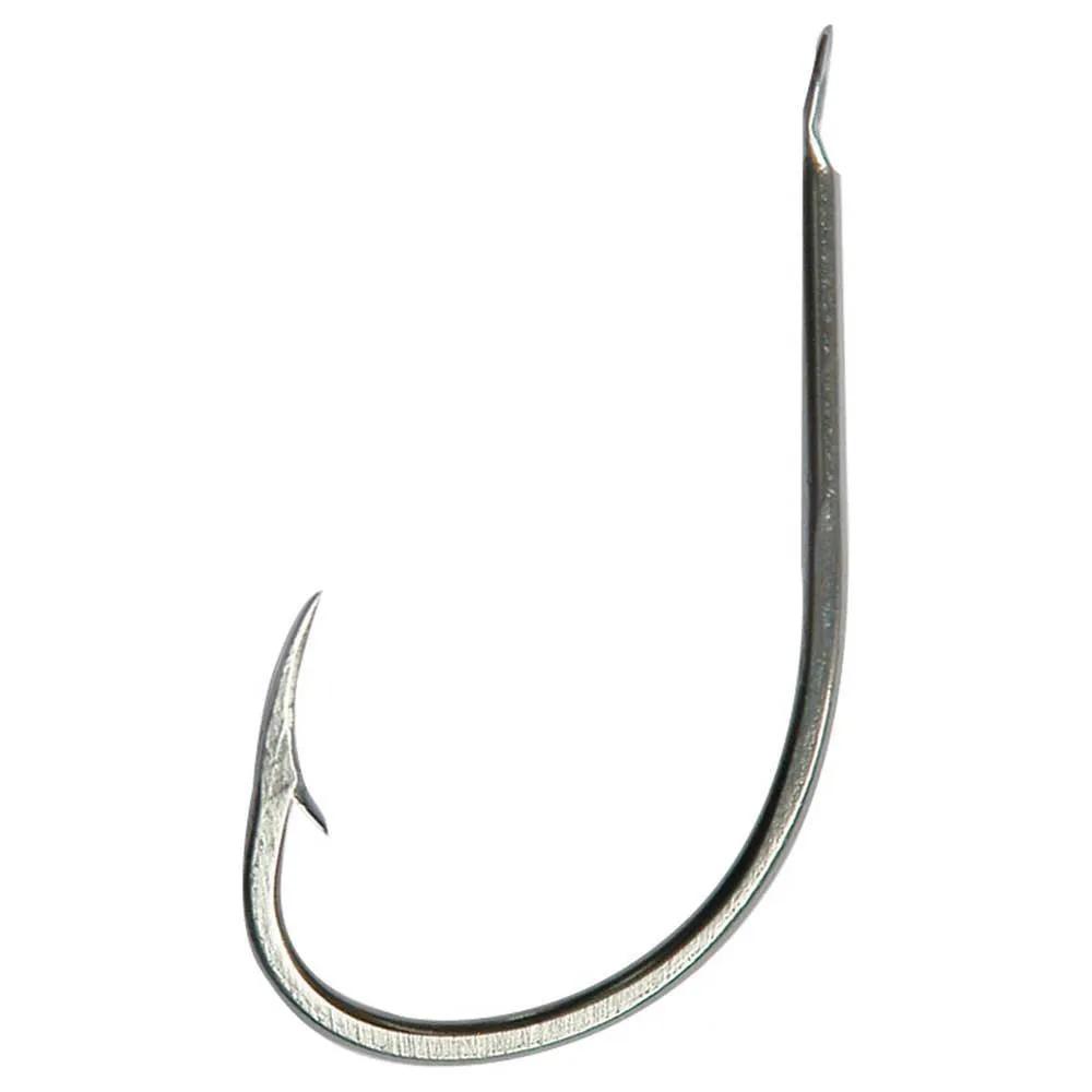 mustad fishing hook beak spade eye spaded argenté