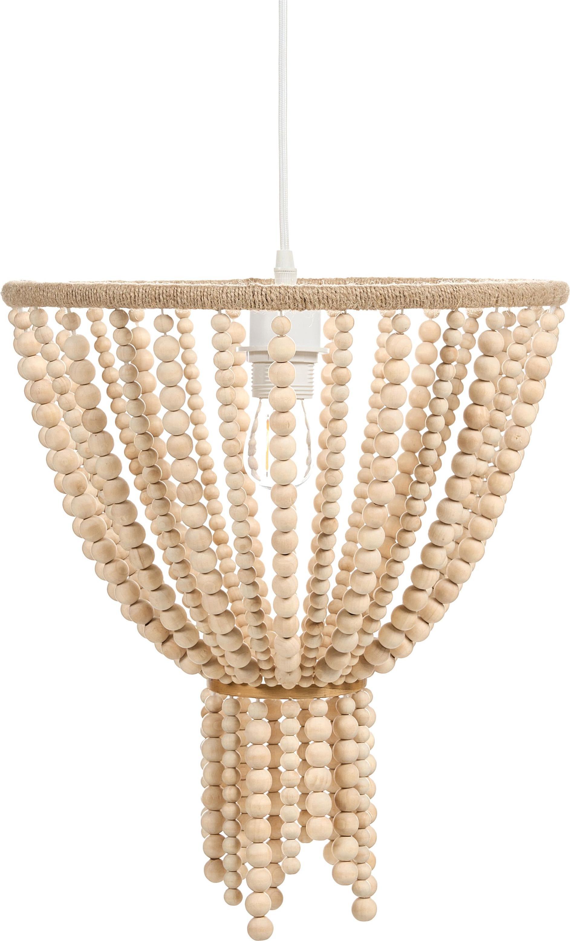 beliani chandelier pusweli rubber wood brown 1 piece