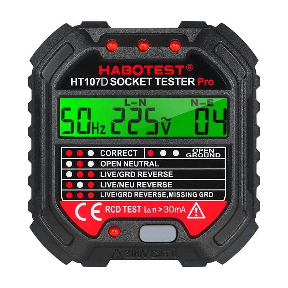 habotest socket tester ht107d digital display