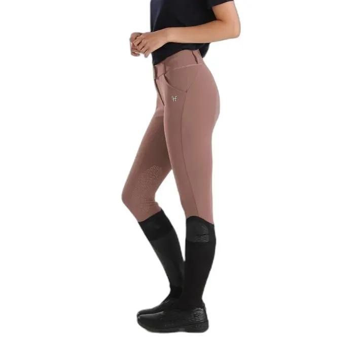 horse pilot riding pants x-prime mid grip soft brown 40