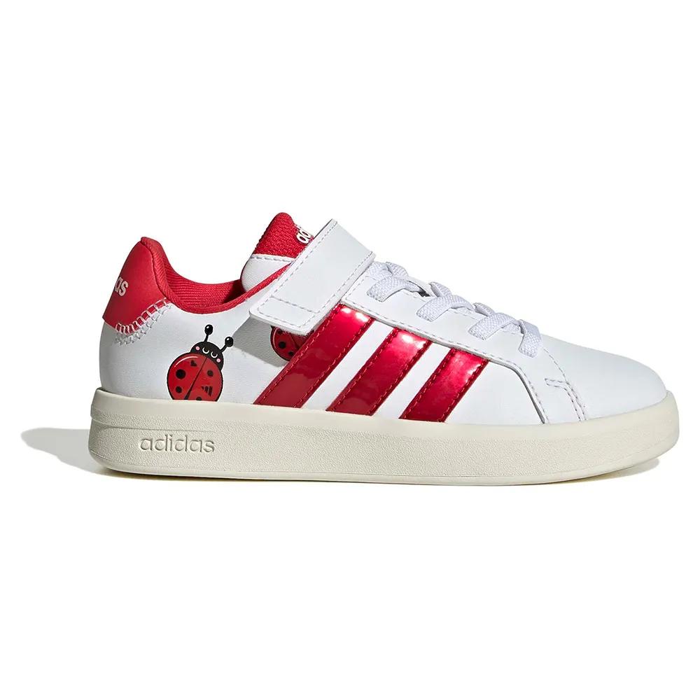 adidas sneakers grand court 3.0 white/red 28.5 eu