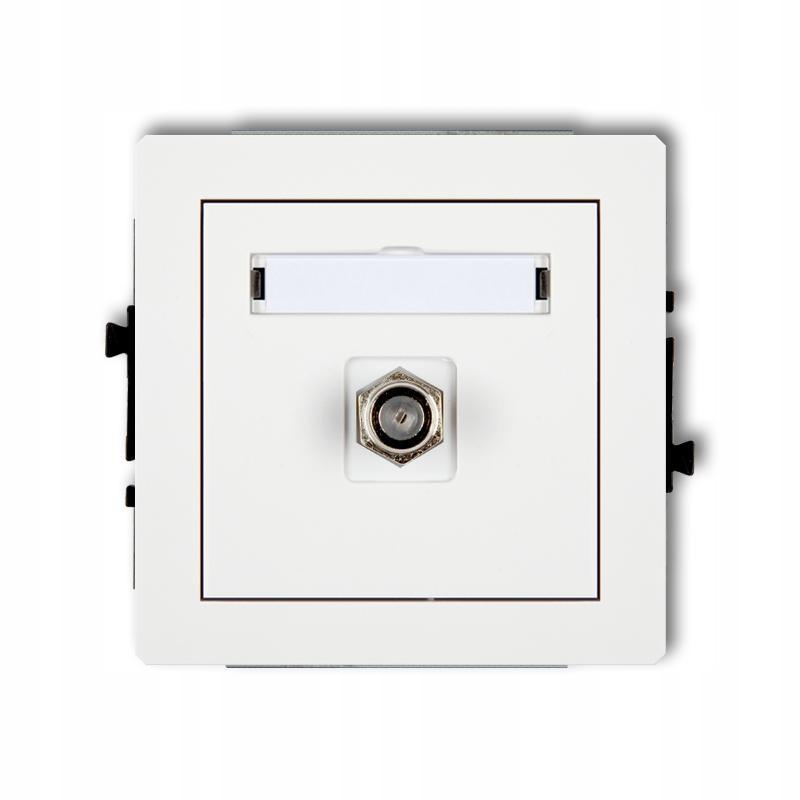 karlik antenna socket deco dgf-1 white