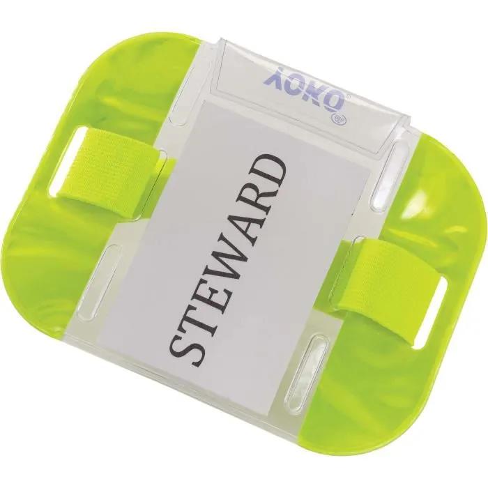 yoko identity armbands reflective yellow one size
