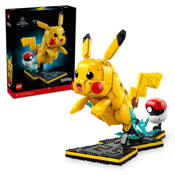 lego toy building blocks pikachu and pokeball 2050 pieces