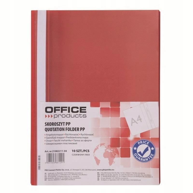 office products project folder 120/180 mic red 10 pack