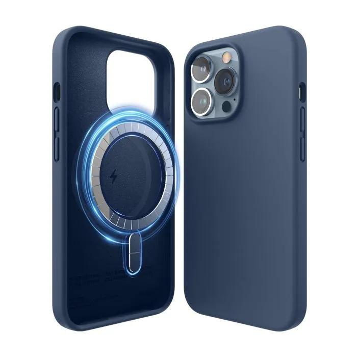 elago silicone case iphone 13 pro indigo