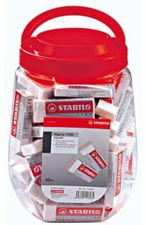 stabilo eraser 118660 multicolor 60 pack
