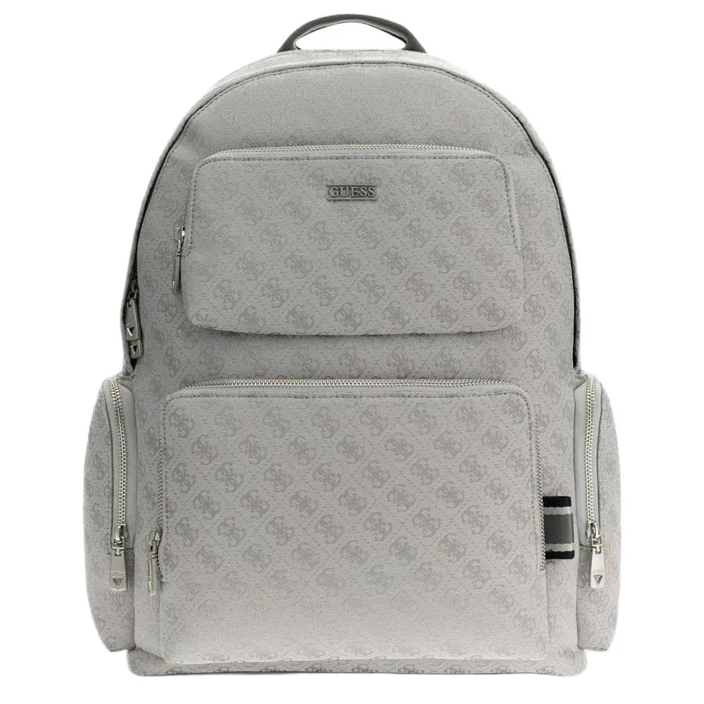 guess backpack boston light grey 42 cm