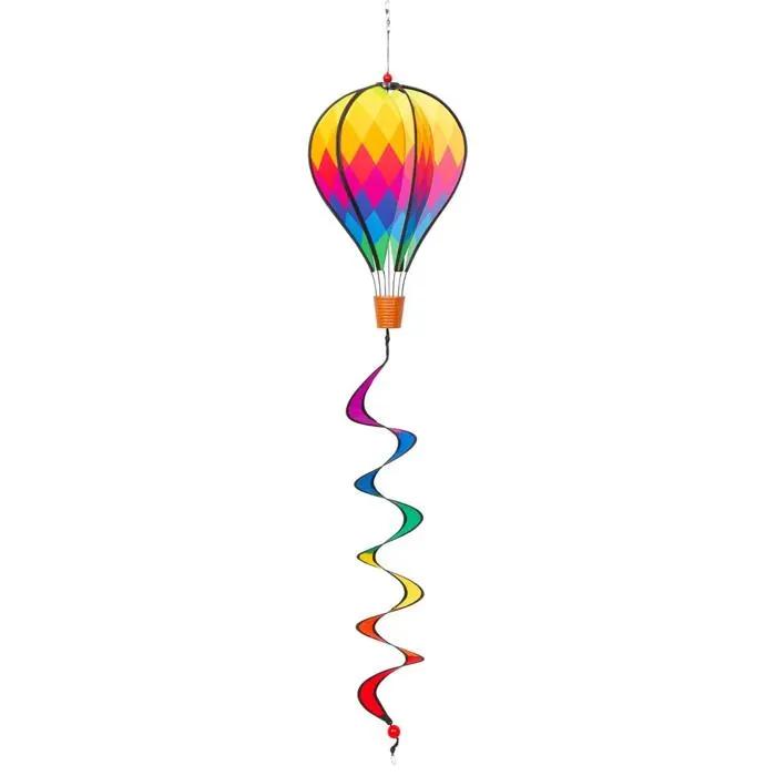 hq wind spinner hot air balloon twist patchwork mini